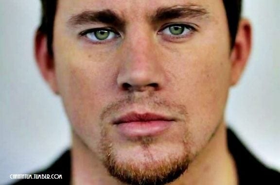 green eyes of channing tatum