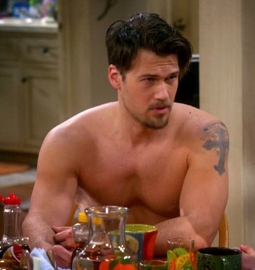 Nick Zano Shirtless Broke Girls