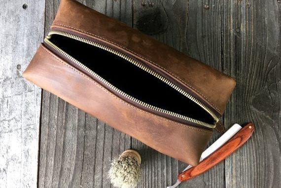 best men's leather dopp kit