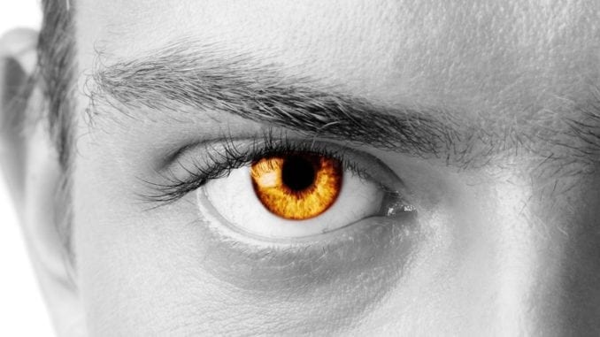 amber eyes one eye guy