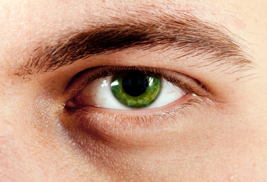 male green eyes