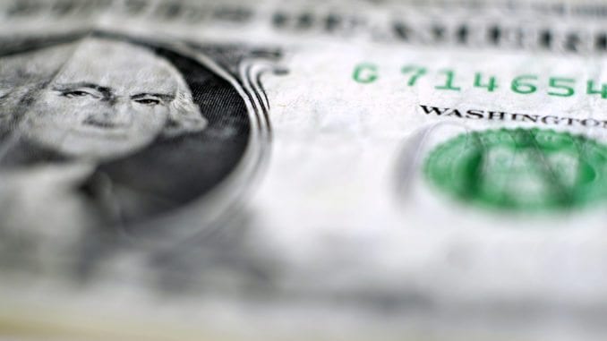 closeup of george washington on the u.s. dollar